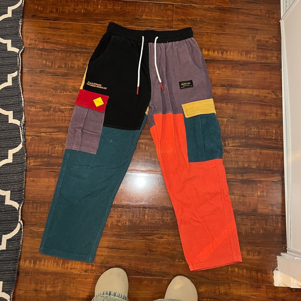 Medium Aelfric Eden “Back to 90s” patchwork corduroy pants.
